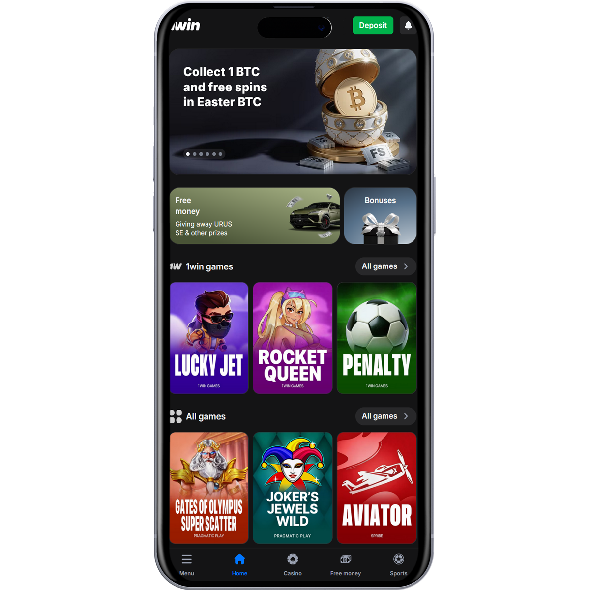 Descargar 1win APK para Android e iOS